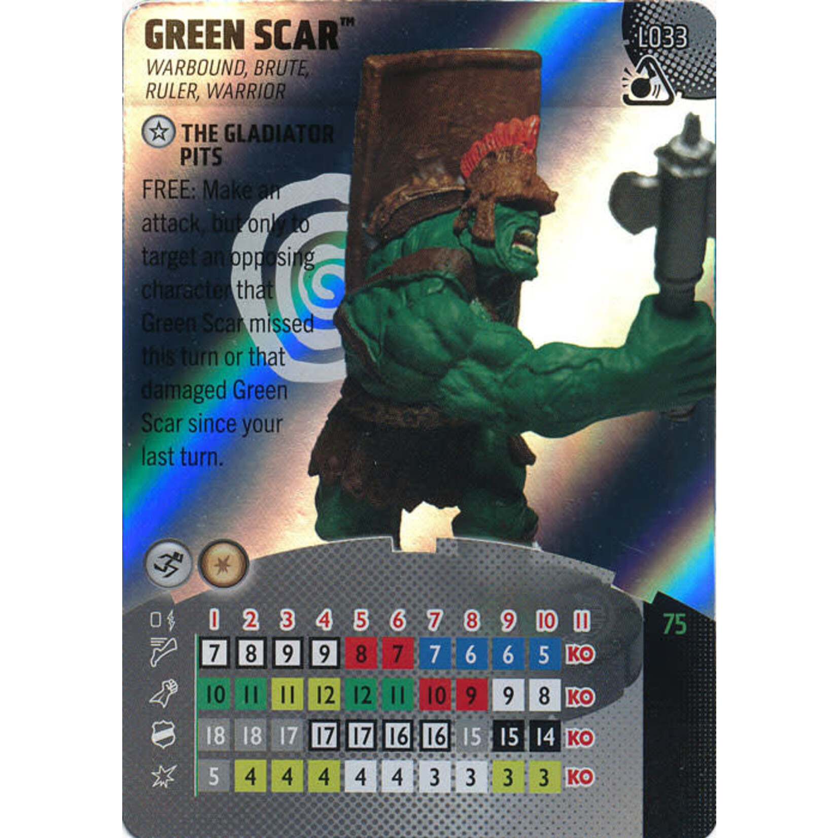 WizKids sdL033 Green Scar