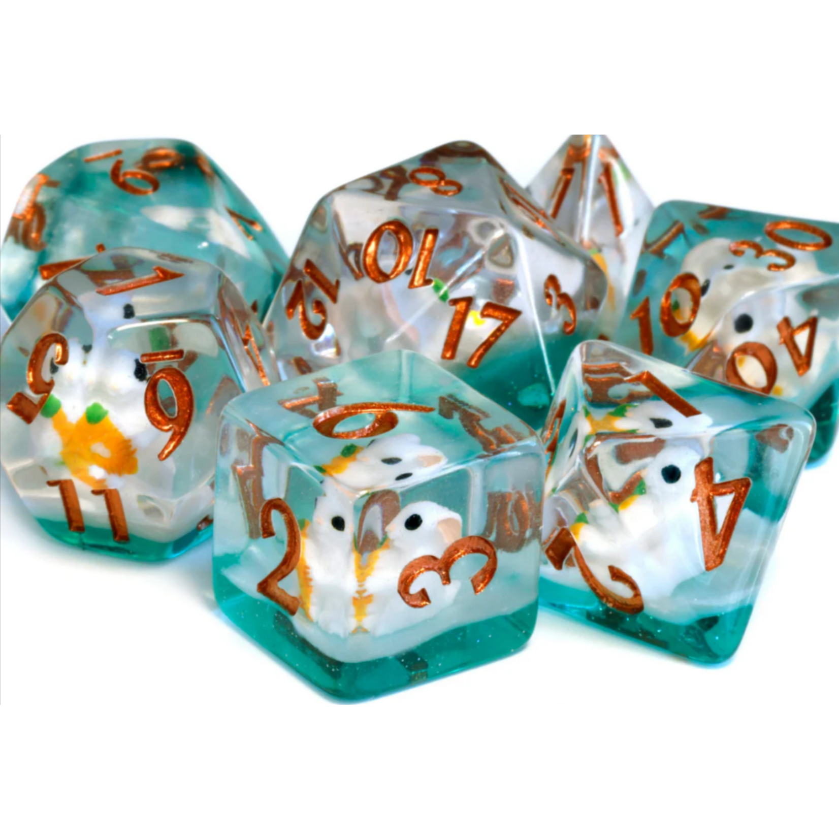 Lapin - Ensemble de dés polyhédriques par La Voûte du magicien