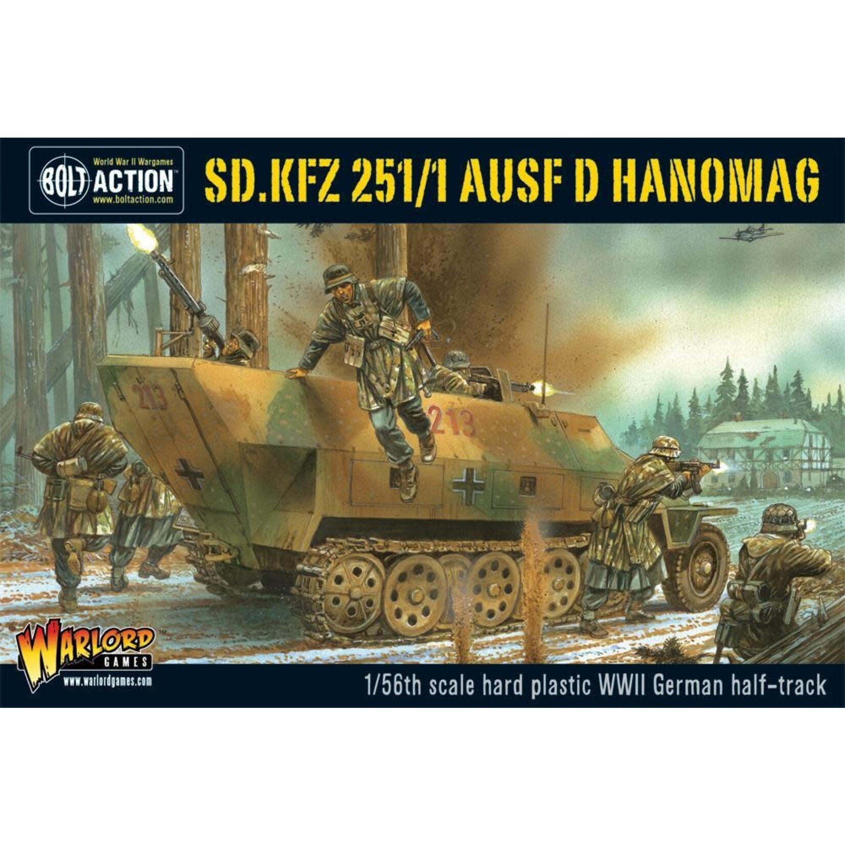 Warlord Games Sd.Kfz 251/1 ausf D Hanomag (halftrack plastic box set) - Bolt Action