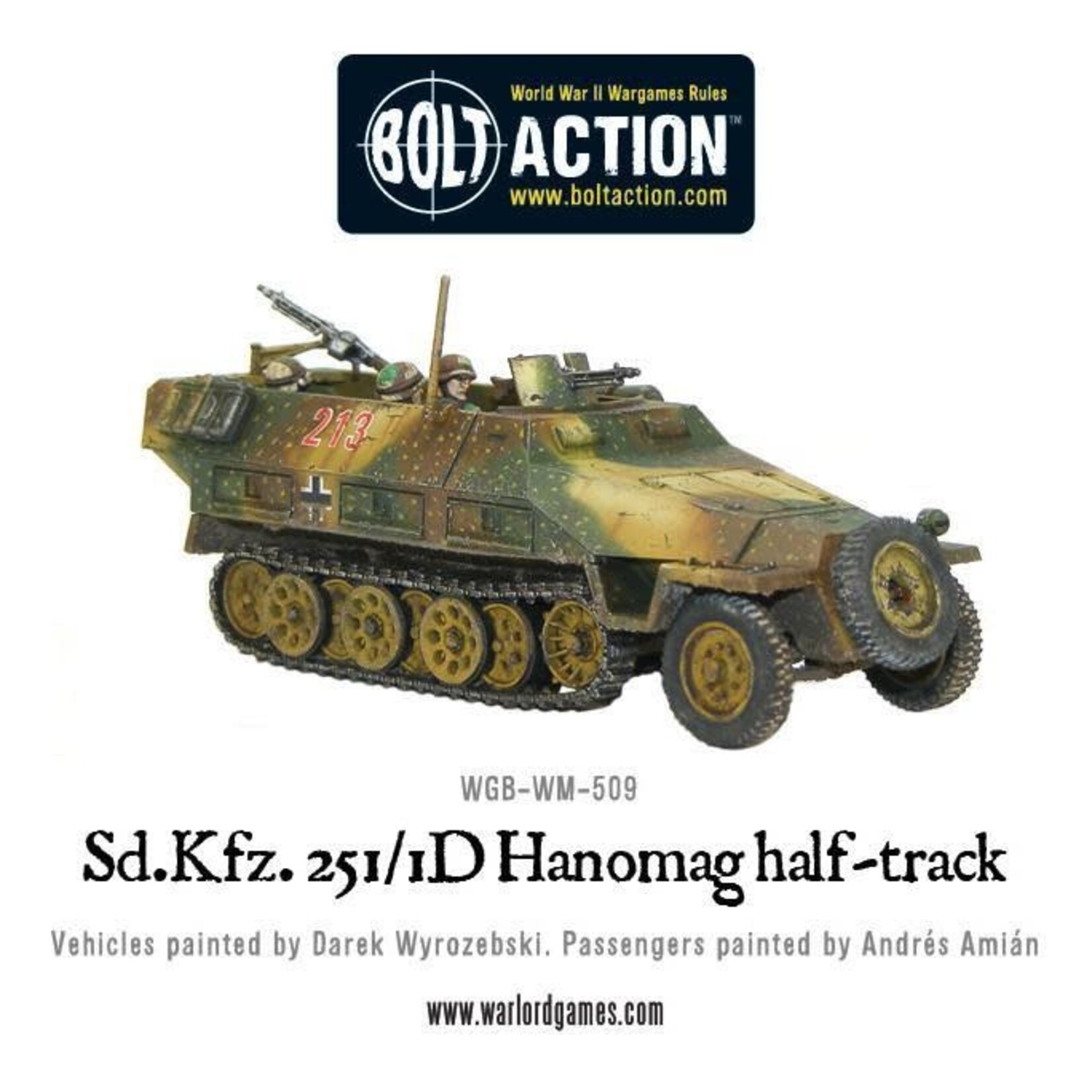 Warlord Games Sd.Kfz 251/1 ausf D Hanomag (halftrack plastic box set) - Bolt Action