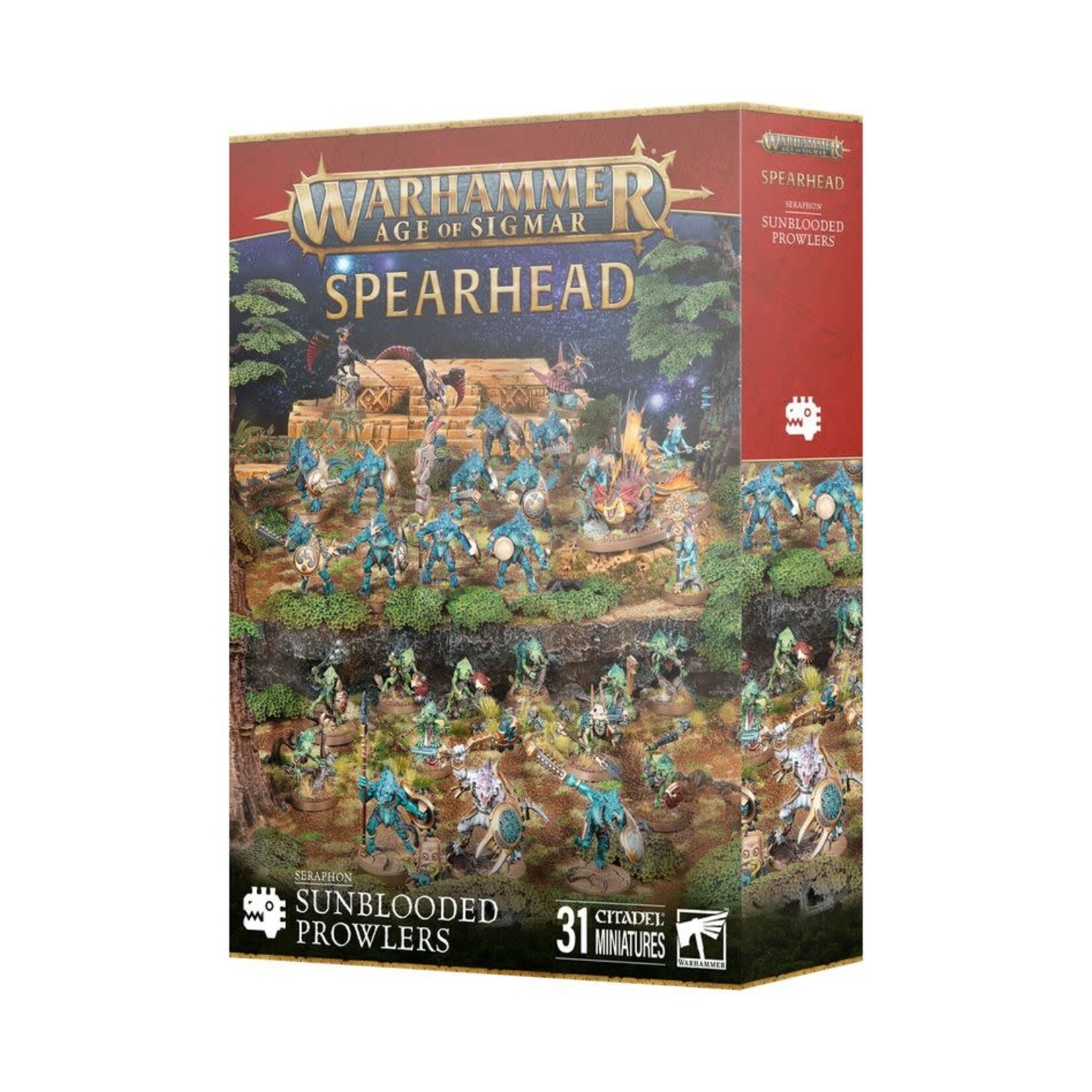 Games Workshop Spearhead: Sunblooded Prowlers - Seraphon - Warhammer Age of Sigmar