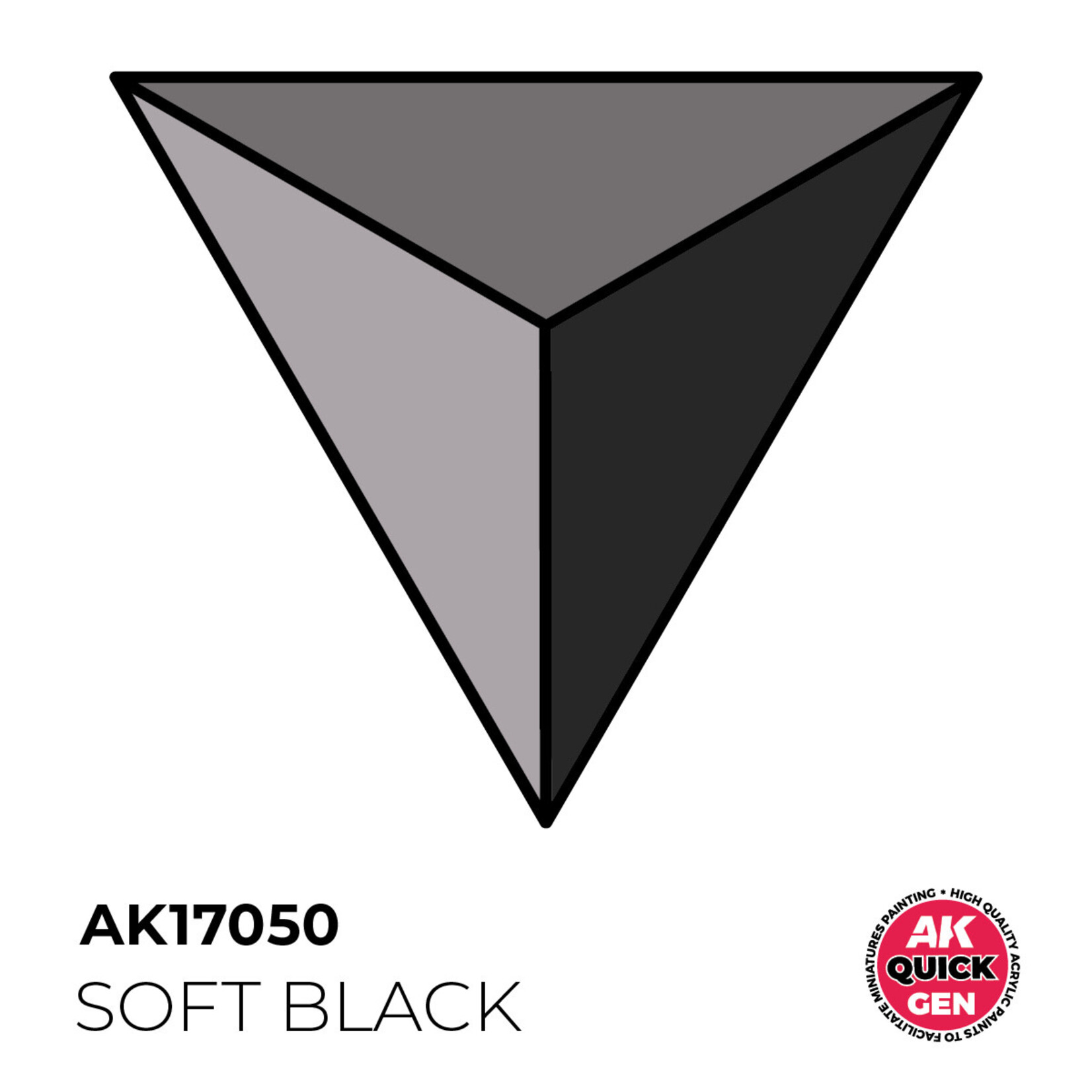 Quick Gen Soft Black 18 ml - AK Interactive