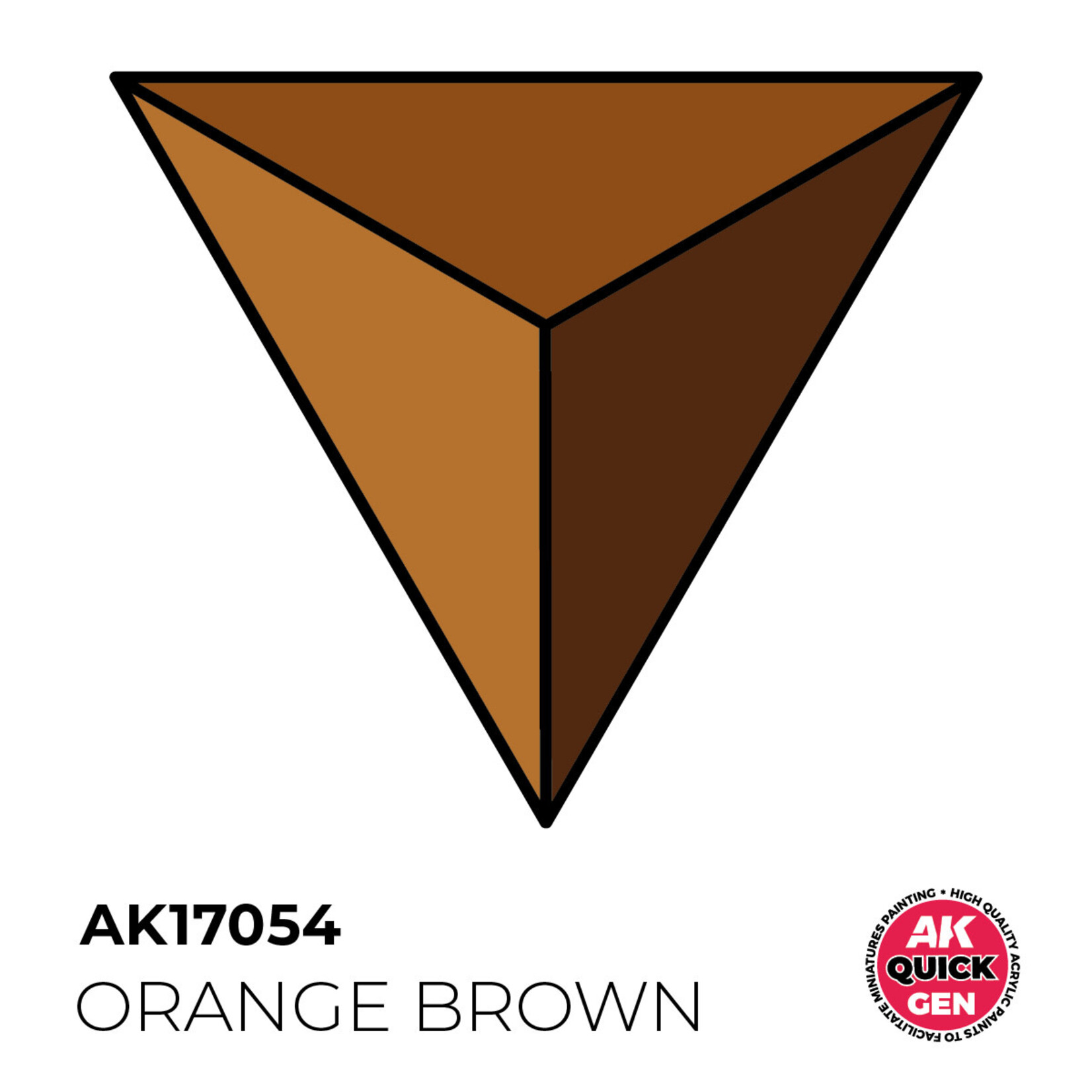 Quick Gen Orange Brown 18 ml - AK Interactive