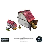 Micro Art Studio WW2 Normandy Coach House w. Chicken Coop, pre-painted - Bolt Action