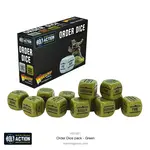 Warlord Games Order Dice (12) - Green - Bolt Action