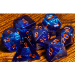 Opale Cobalt - Ensemble de dés polyhédriques par La Voûte du magicien