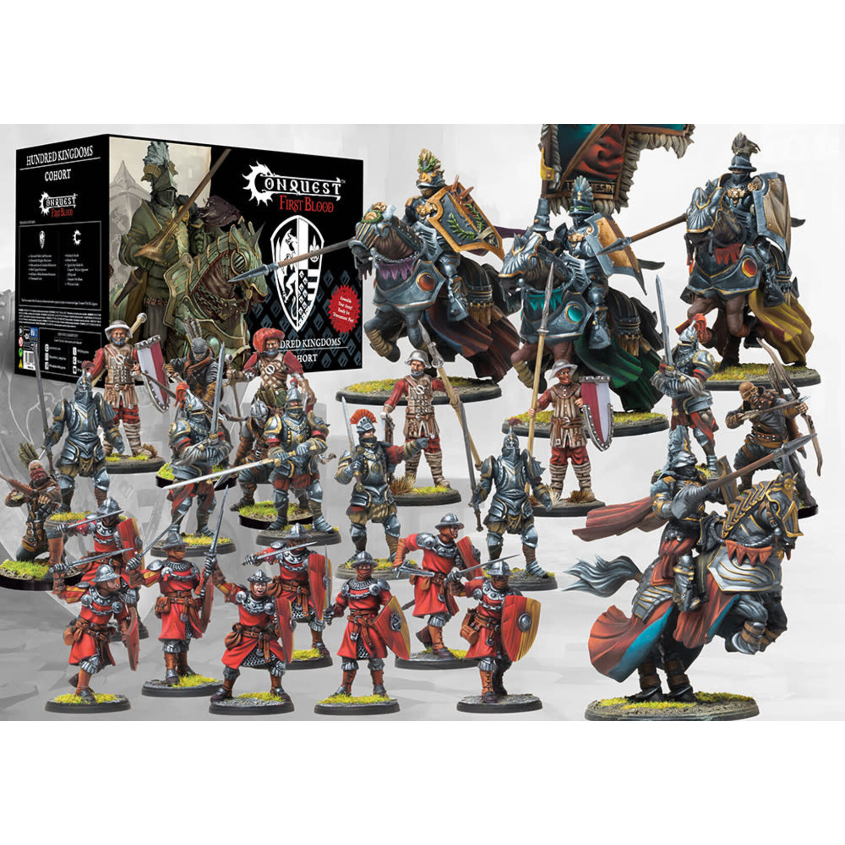 Para Bellum Games Hundred Kingdoms - First Blood Cohort Starter Set - Conquest