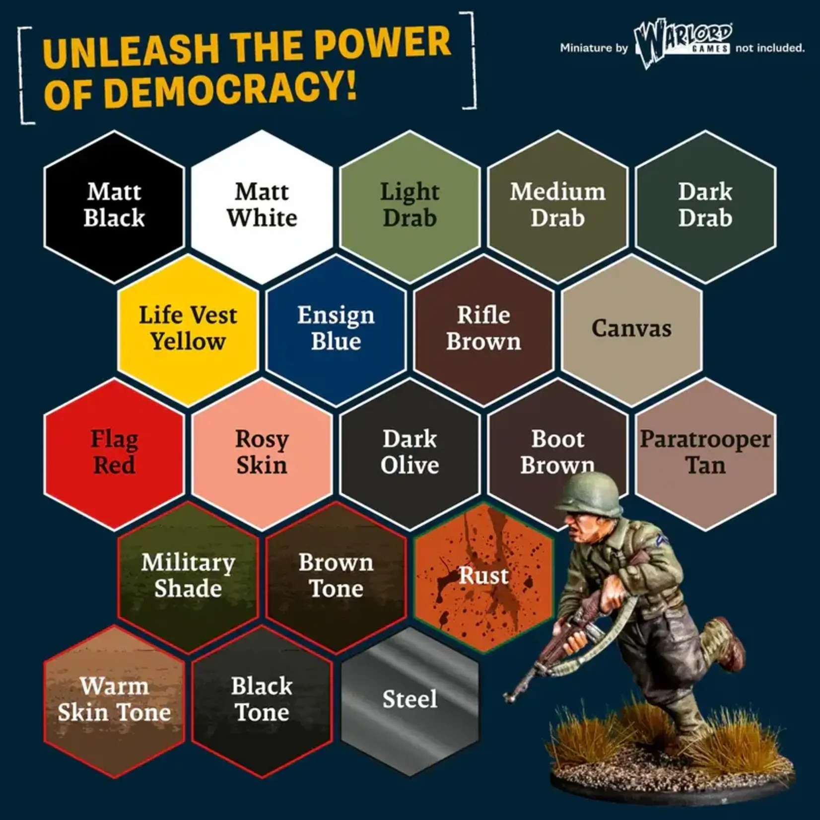 World War II American Paint Set: 20 Warpaints Fanatic - The Army Painter