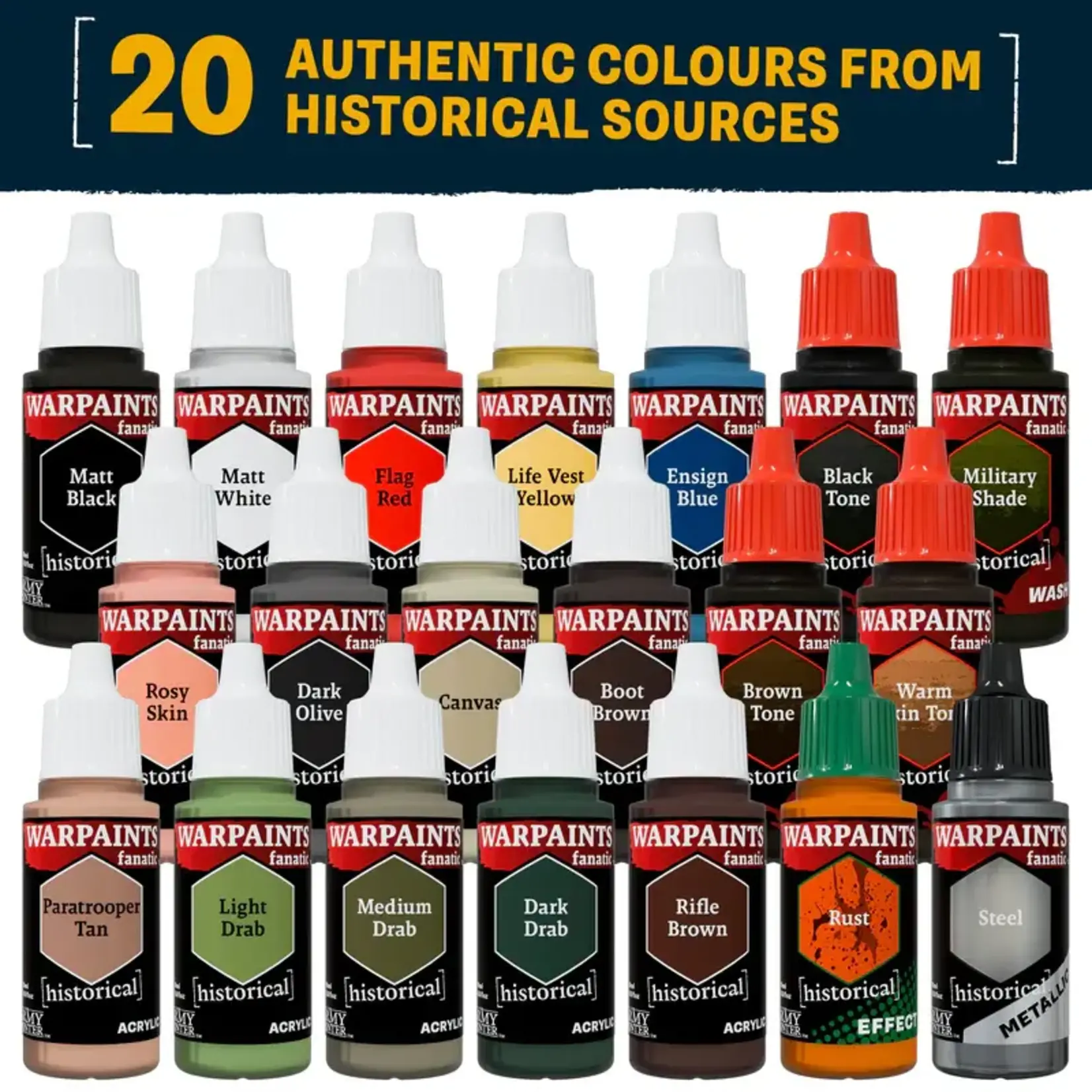 World War II American Paint Set: 20 Warpaints Fanatic - The Army Painter