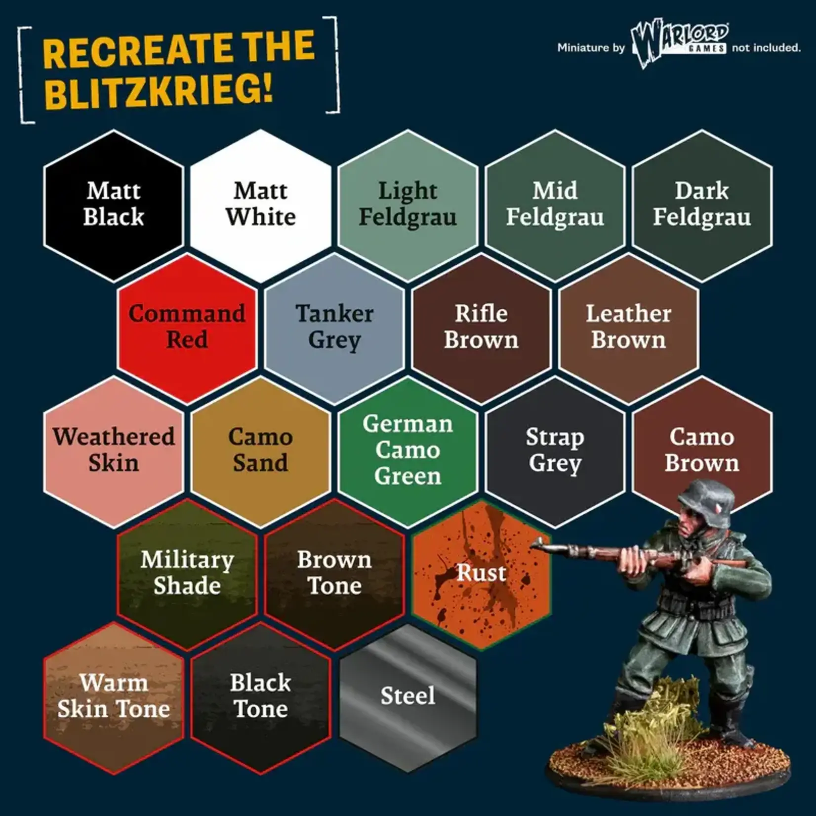 World War II German Paint Set: 20 Warpaints Fanatic - The Army Painter