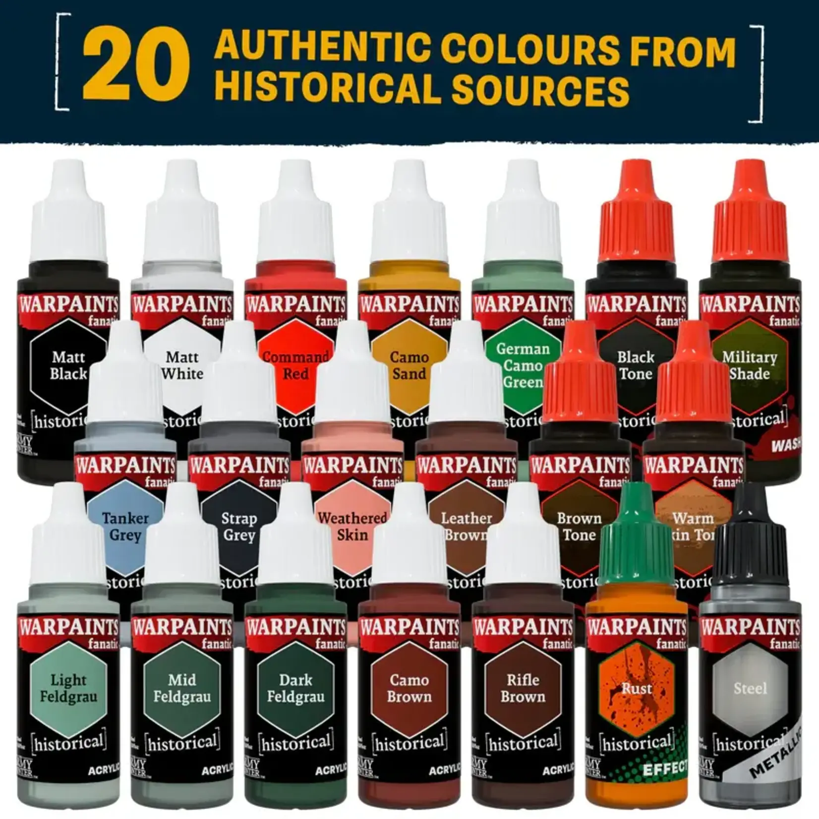 World War II German Paint Set: 20 Warpaints Fanatic - The Army Painter