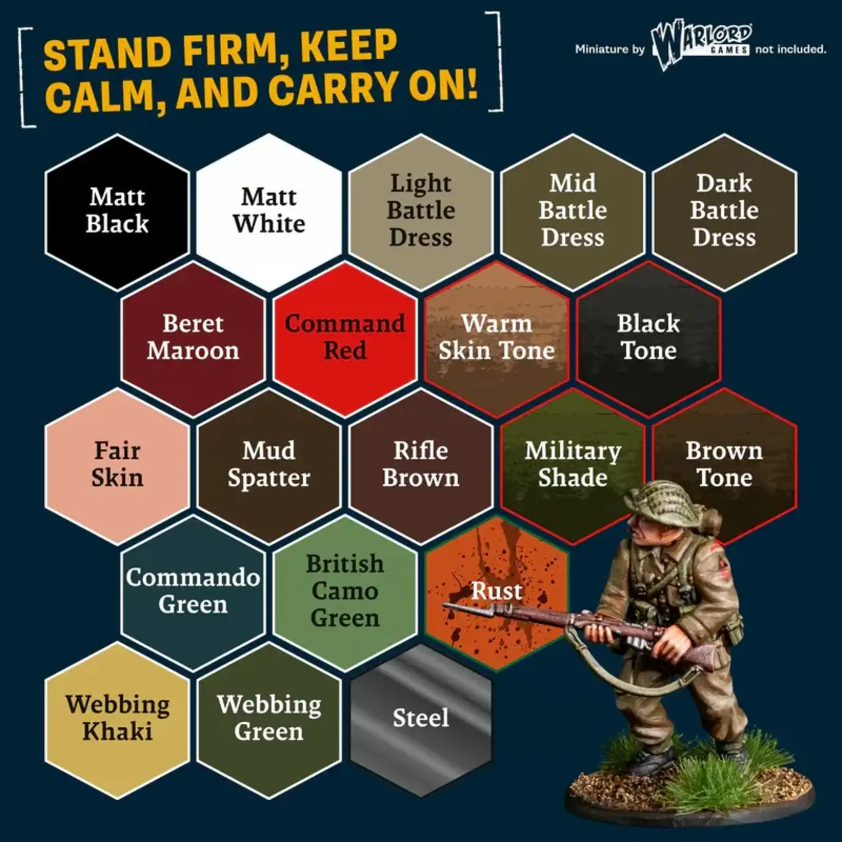 World War II British Paint Set: 20 Warpaints Fanatic - The Army Painter