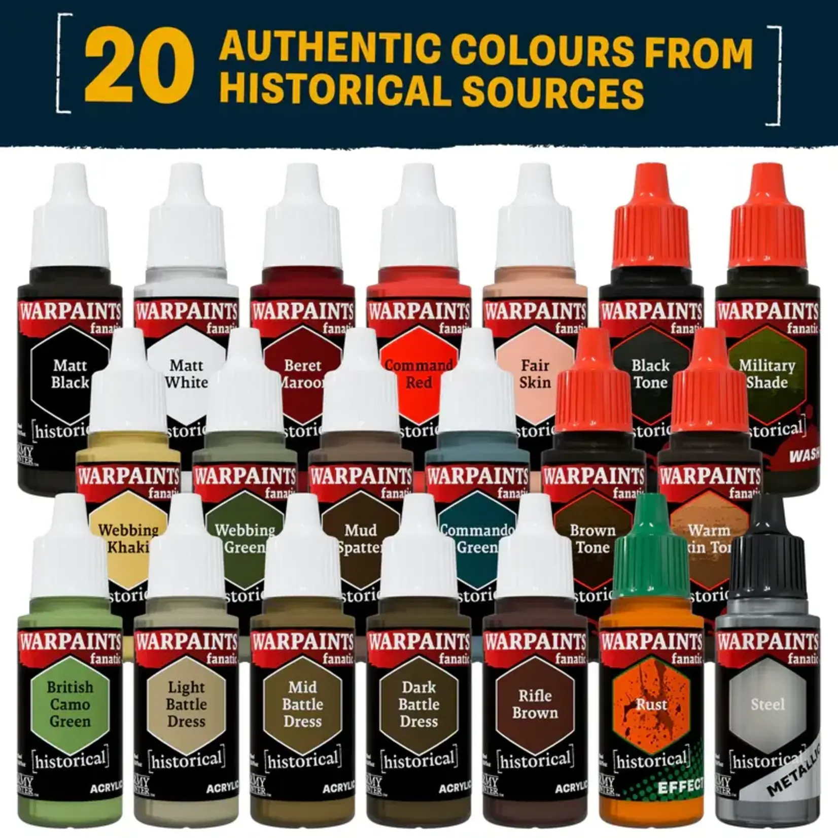 World War II British Paint Set: 20 Warpaints Fanatic - The Army Painter