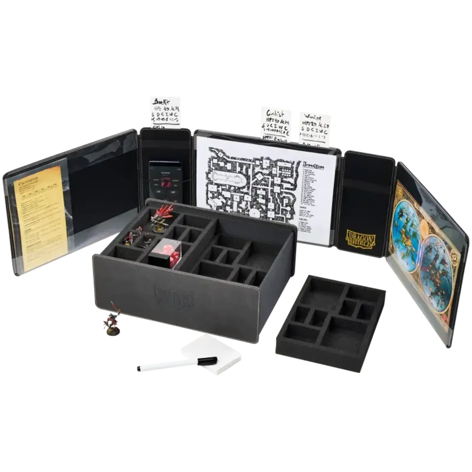 Game Master Companion, Iron Grey - Game Master Screen & Accessory Box - Dragon Shield