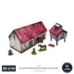 Micro Art Studio WW2 Normandy Stable w. Dovecote, Pre-painted - Bolt Action