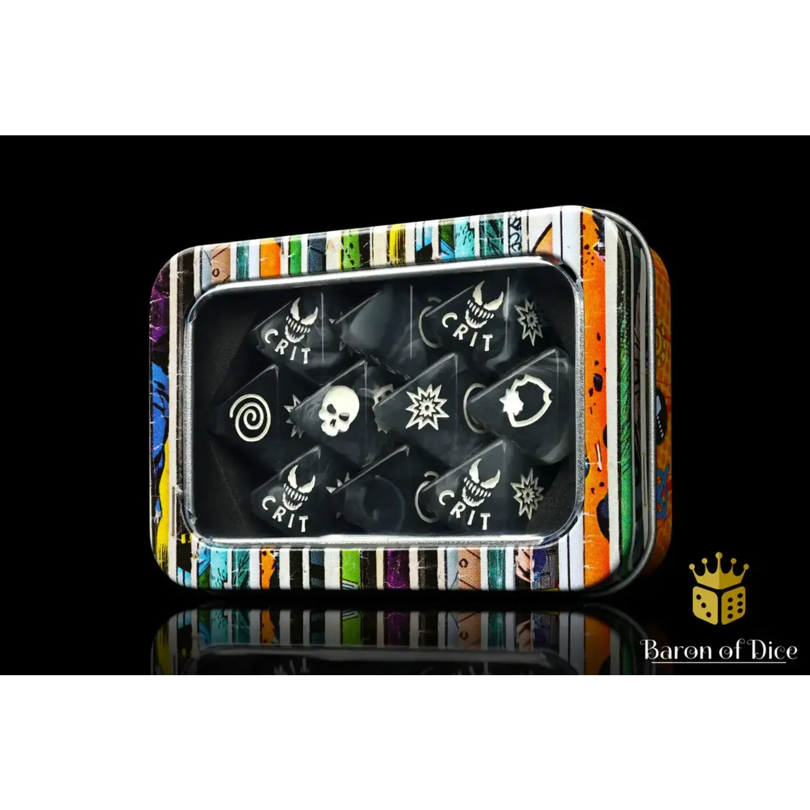 Baron of Dice Dark Symbiote D8 Dice Set - Baron of Dice