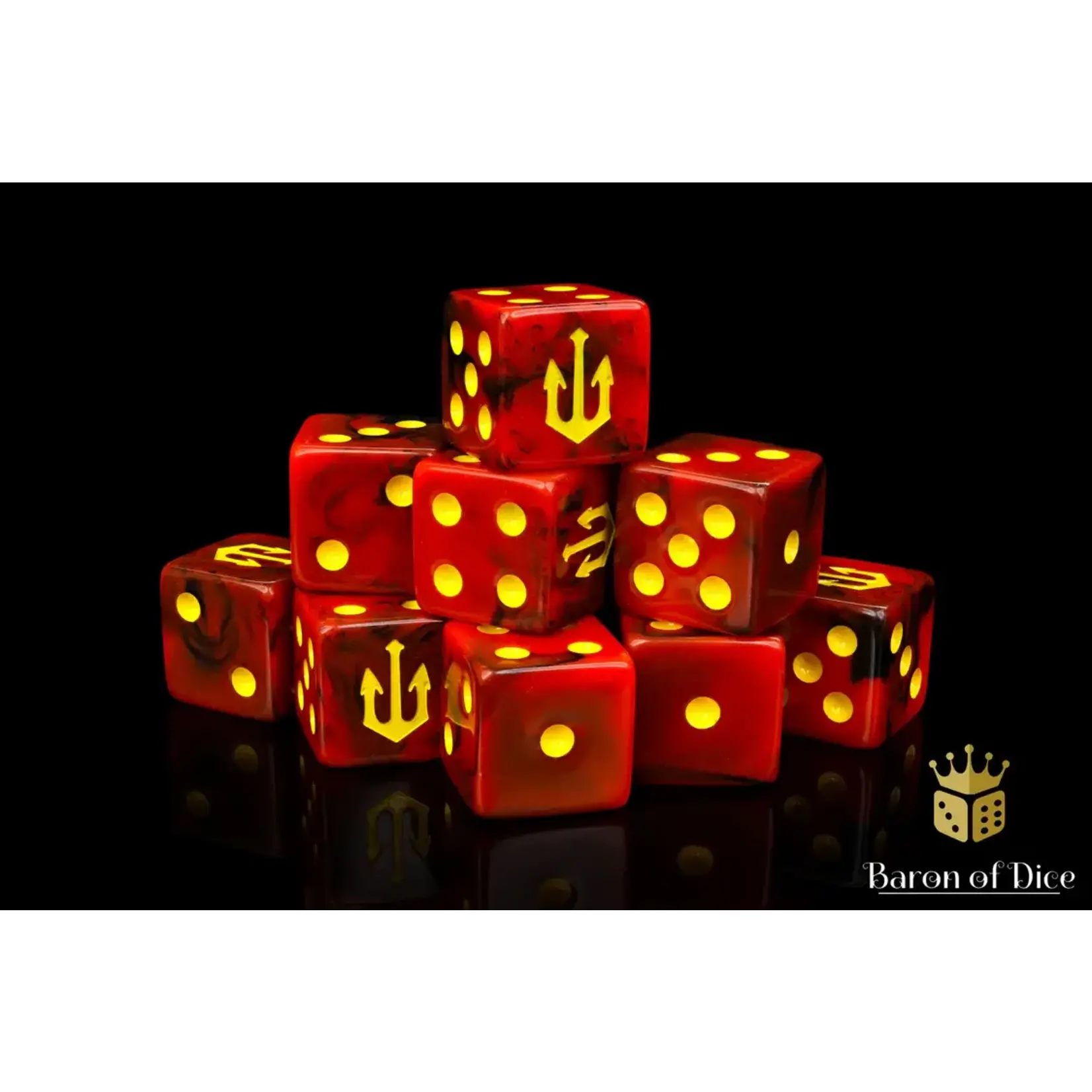 Baron of Dice Ensemble 25d6 Kings of War: Forces of the Abyss - Official Dice Set - Baron of Dice