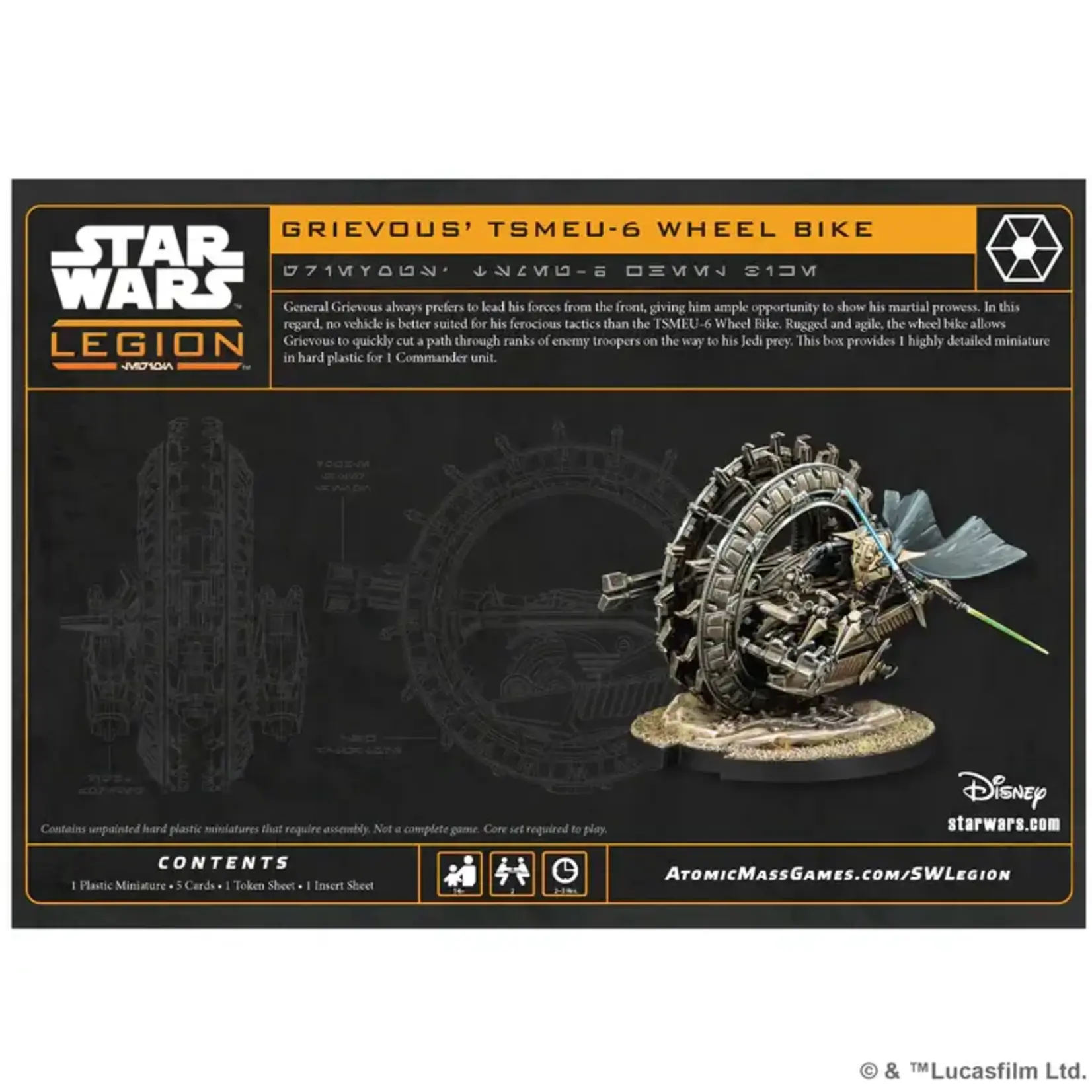 General Grievous On Wheel Bike - Star Wars: Legion (ML)