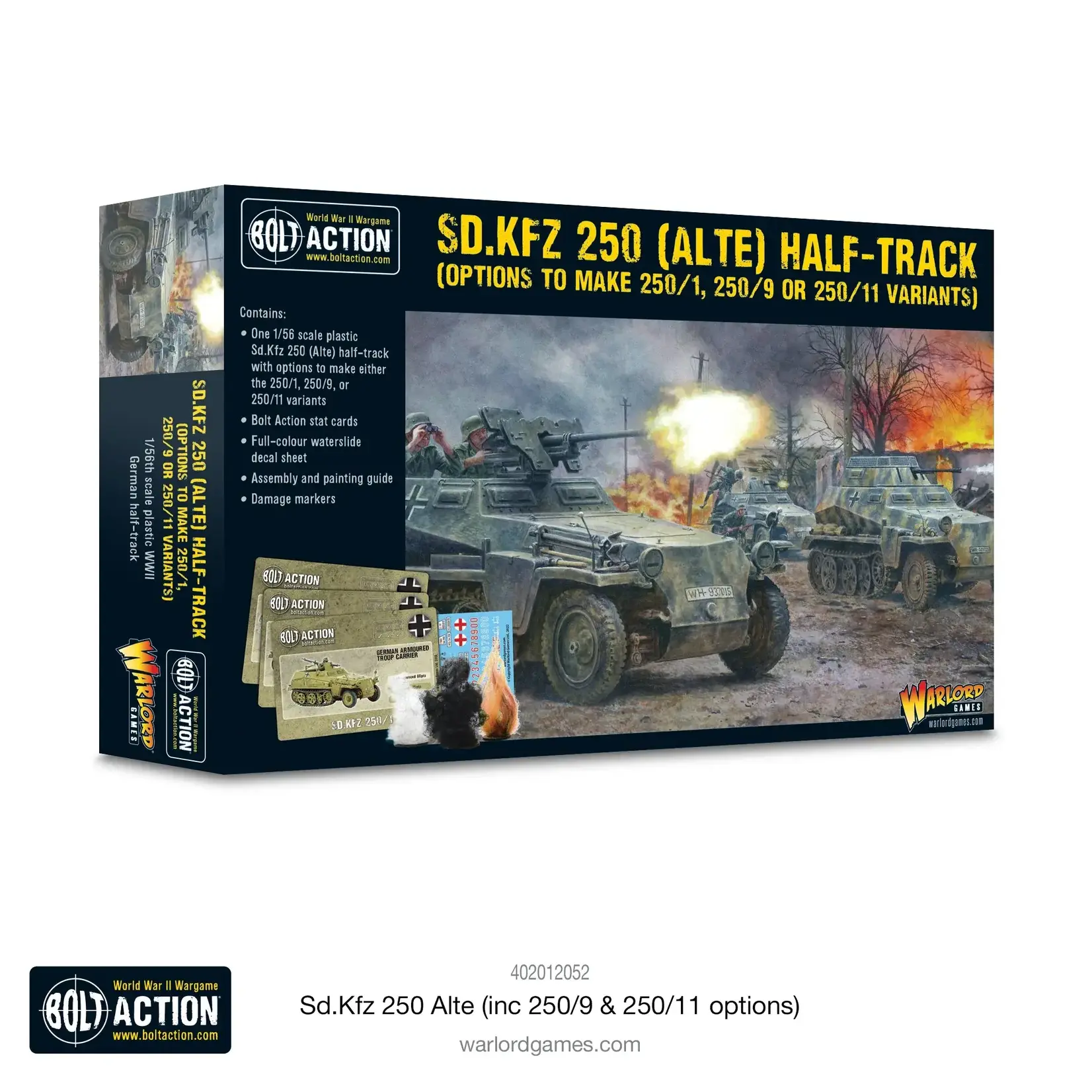 Warlord Games Sd.Kfz 250 (Alte) Half-Track (Options For 250/1, 250/9 & 250/11 Variants) - Bolt Action