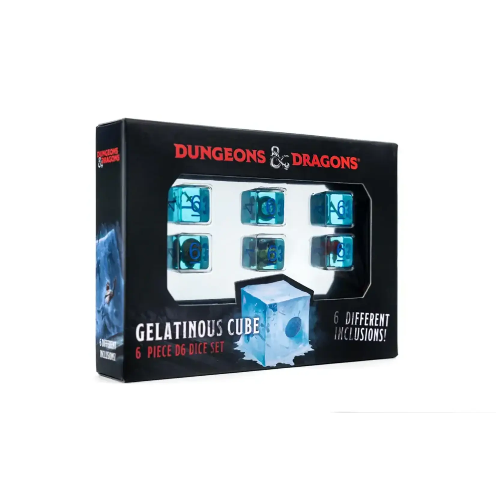 FanRoll Gelatinous Cube 6 Piece d6 Dice Set