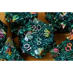 Forge Elfique - Ensemble de dés polyhédriques en métal La Voûte du Magicien