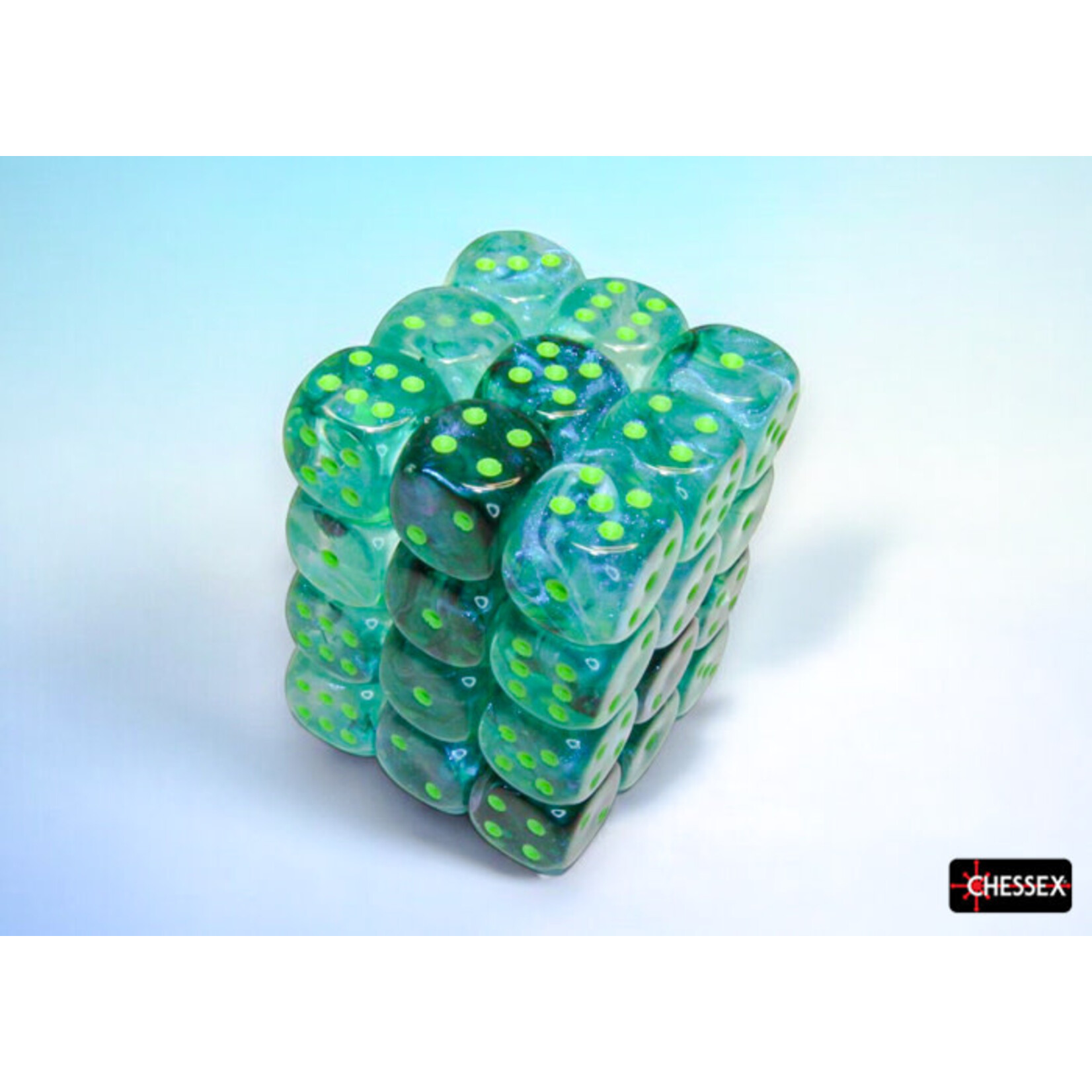 Borealis Kelp/light green 36d6 12mm set - Chessex
