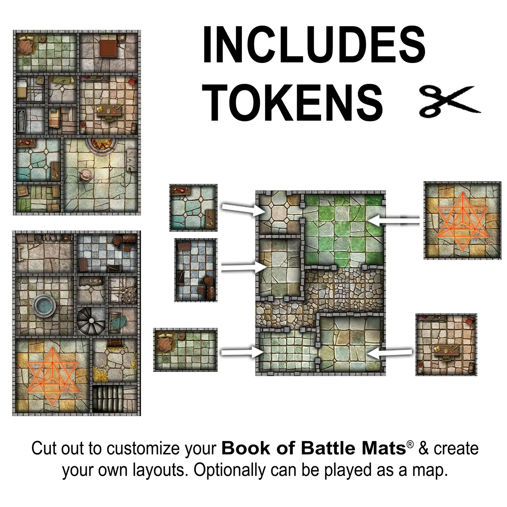 Big Book of Battle Mats: Cells & Shrines
