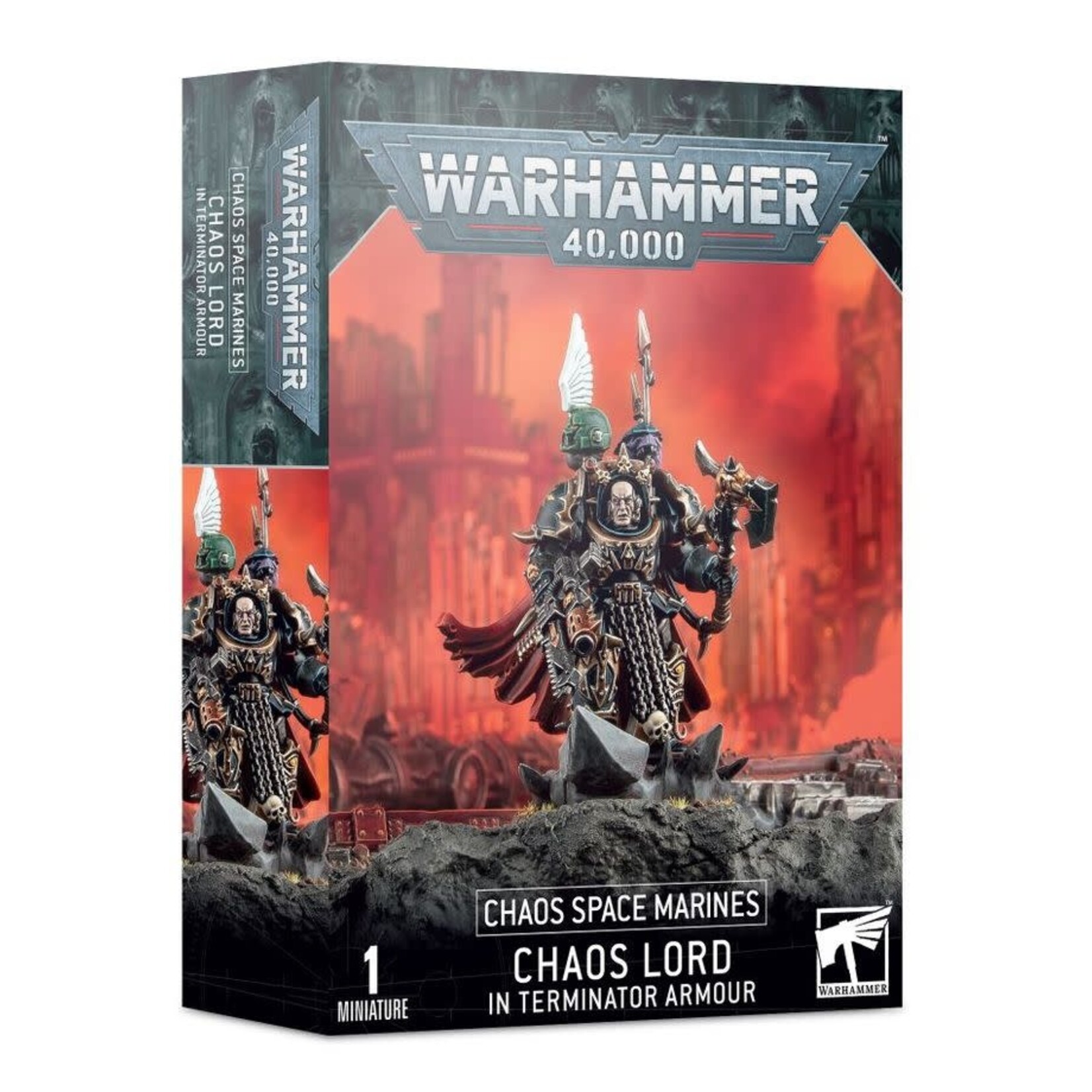 Games Workshop Chaos Lord in Terminator Armour - Chaos Space Marines - Warhammer 40,000