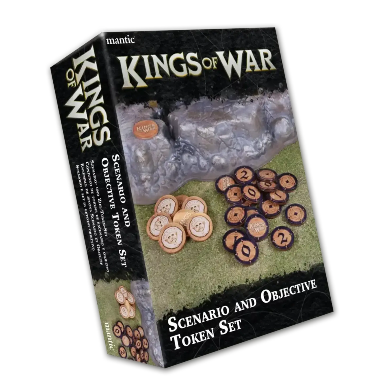 Mantic Ensemble de jetons de scénario et d'objectifs - Kings of War