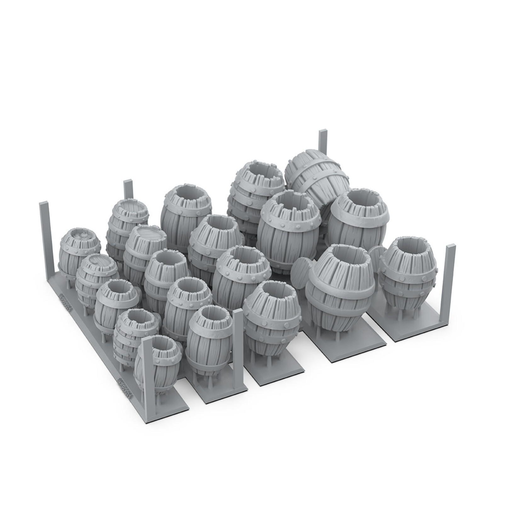 Barils en bois / Wood Barrels - AK Basing Bits