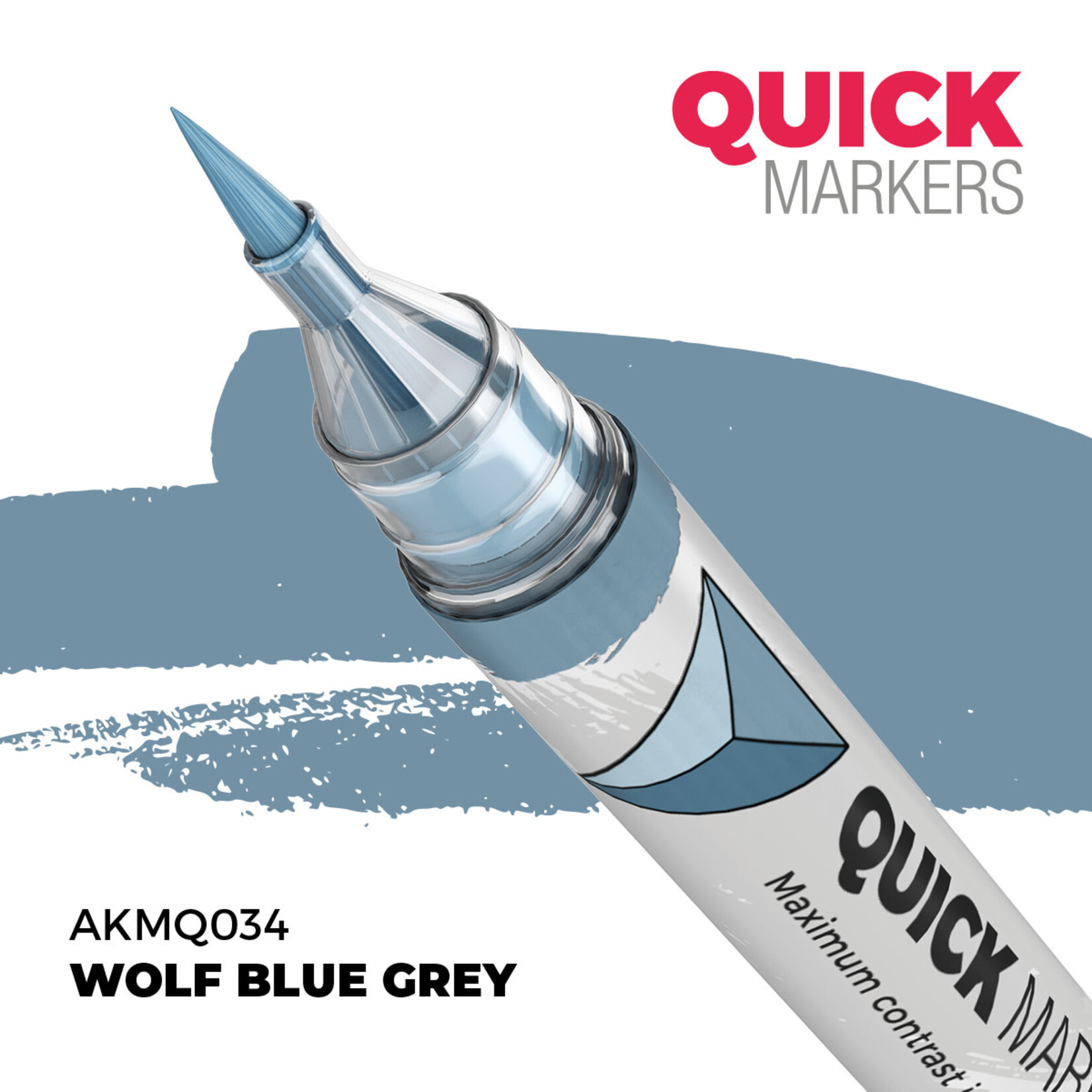 Quick Markers Wolf Blue Grey/Loup bleu gris - AK