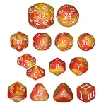 Impact Miniatures Flame Arrows Unleashed Arcana Dice 14-dice set for Dungeon Crawl Classics (DCC)