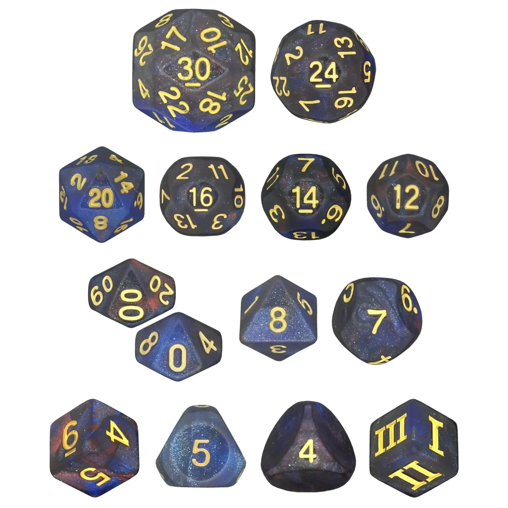 Impact Miniatures Maddening Darkness Unleashed Arcana Dice 14-dice set for Dungeon Crawl Classics (DCC)