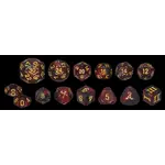 Impact Miniatures Ensemble de 14 dés Scorching Ray pour DCC