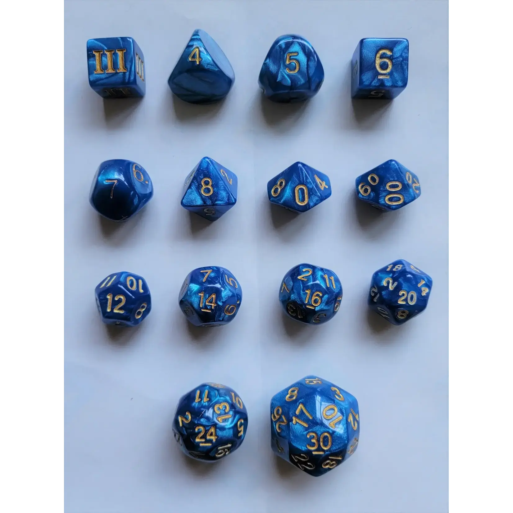 Impact Miniatures Ensemble de 14 dés Chain Lightning pour DCC