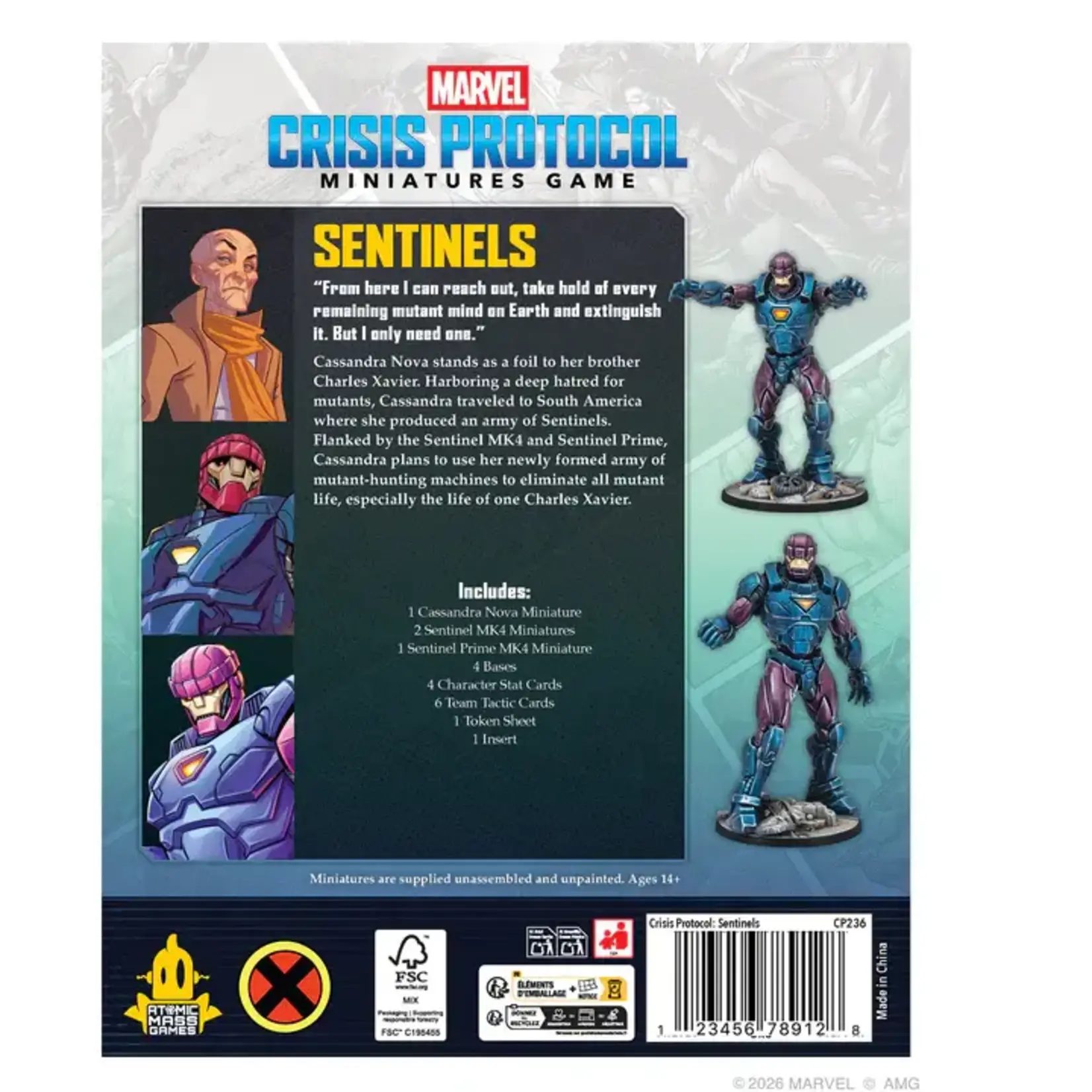 Sentinels Affiliation Pack - Marvel: Crisis Protocol (ML)