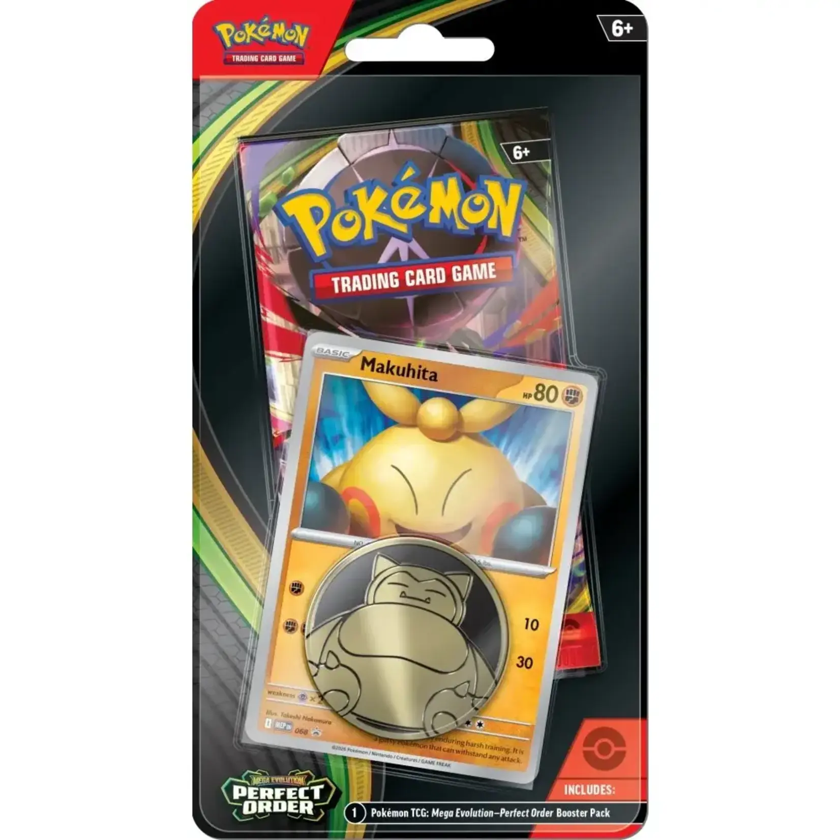 Emballage "Checklane Blister" Pokemon Perfect Order avec carte et pièce