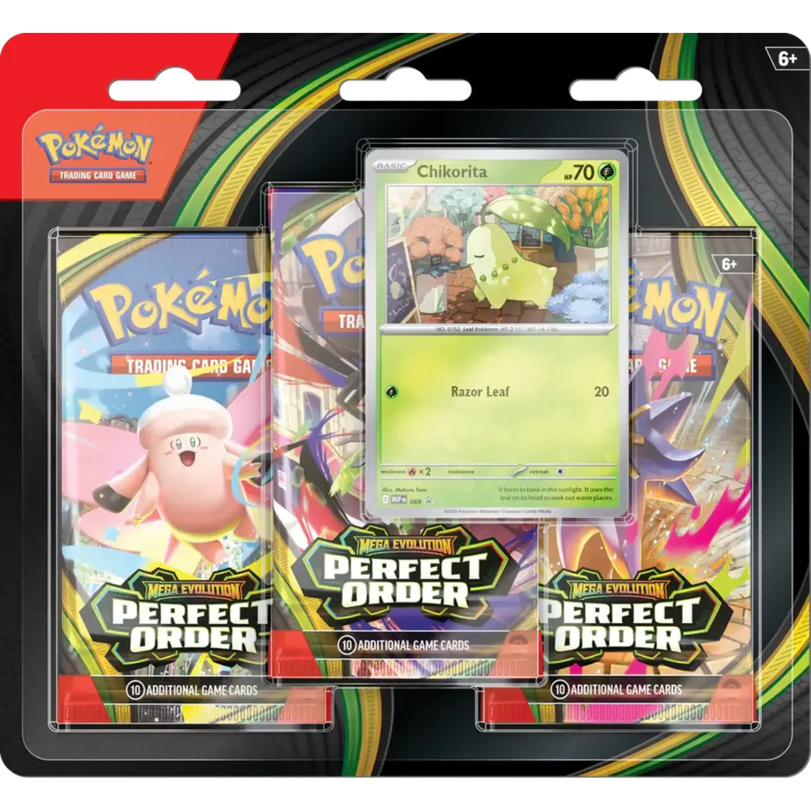 Emballage de 3 booster Pokemon Perfect Order