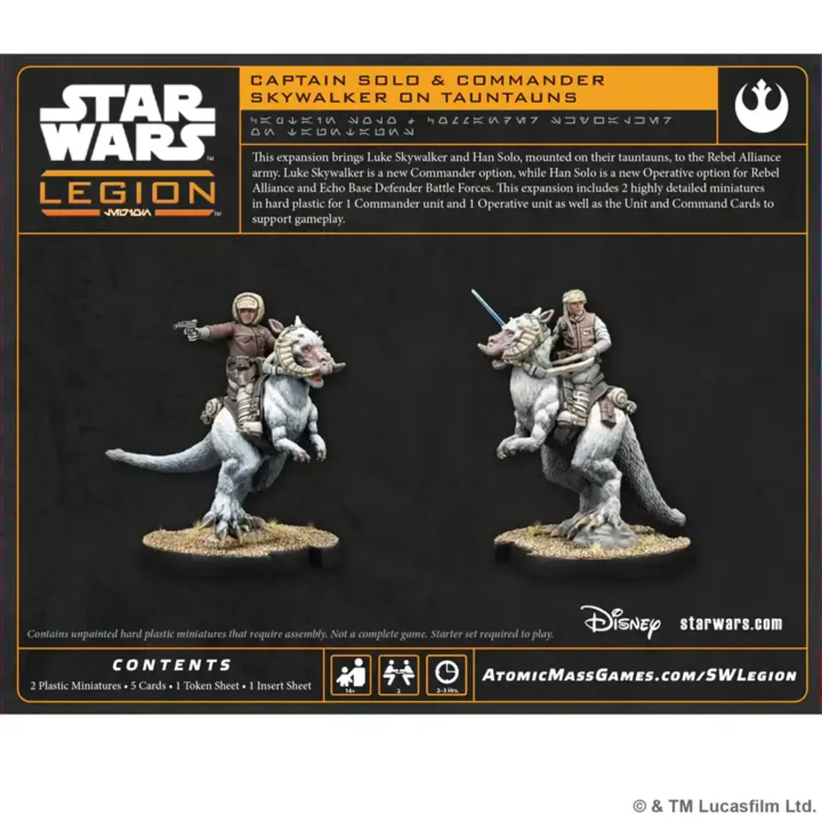 Captain Solo & Commander Skywalker on Tauntauns - Star Wars: Legion (ML) précommande (lancement le 3 avril)