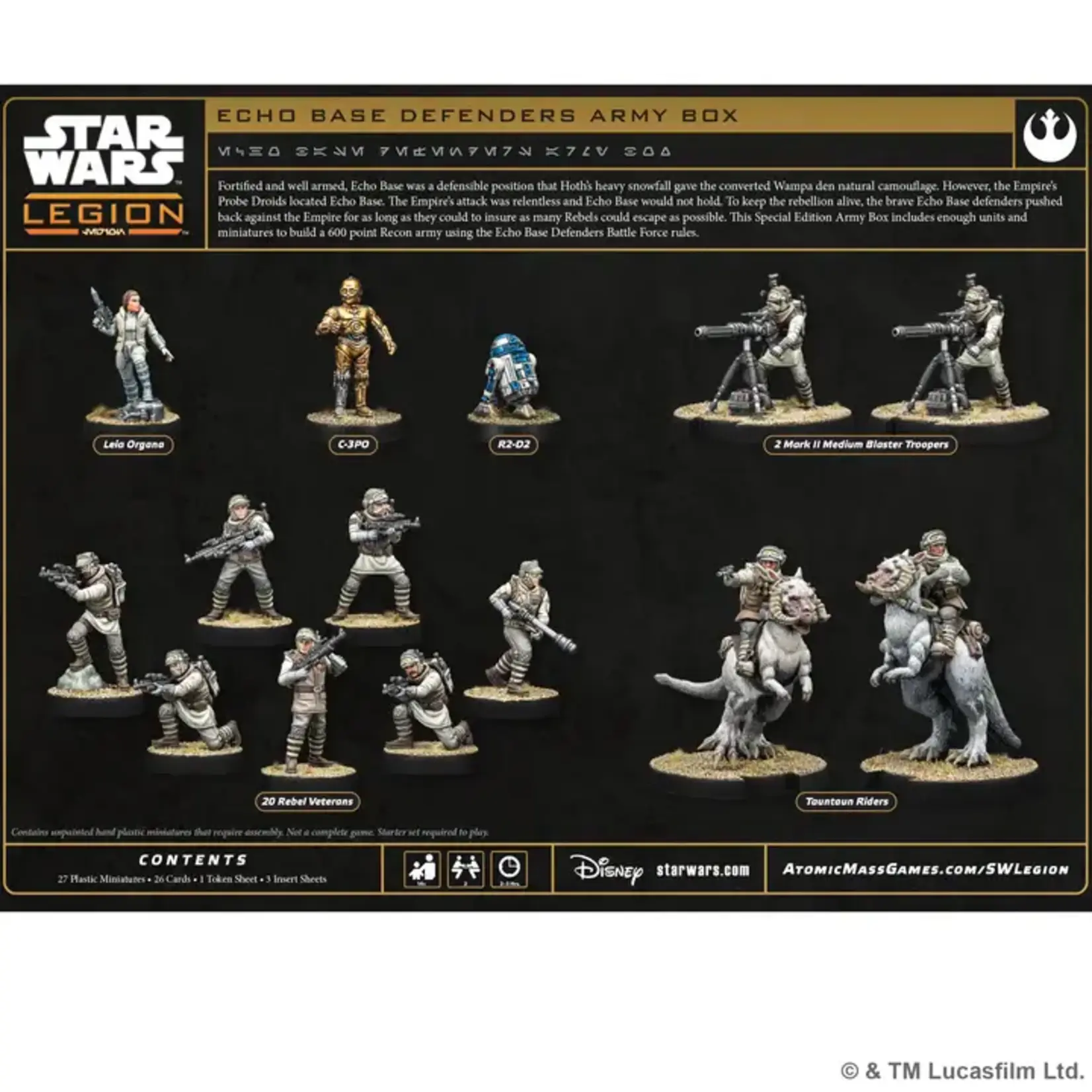 Echo Base Defenders - Special Edition Army Box - Star Wars: Legion (ML) pré-commande (lancement le 3 avril)