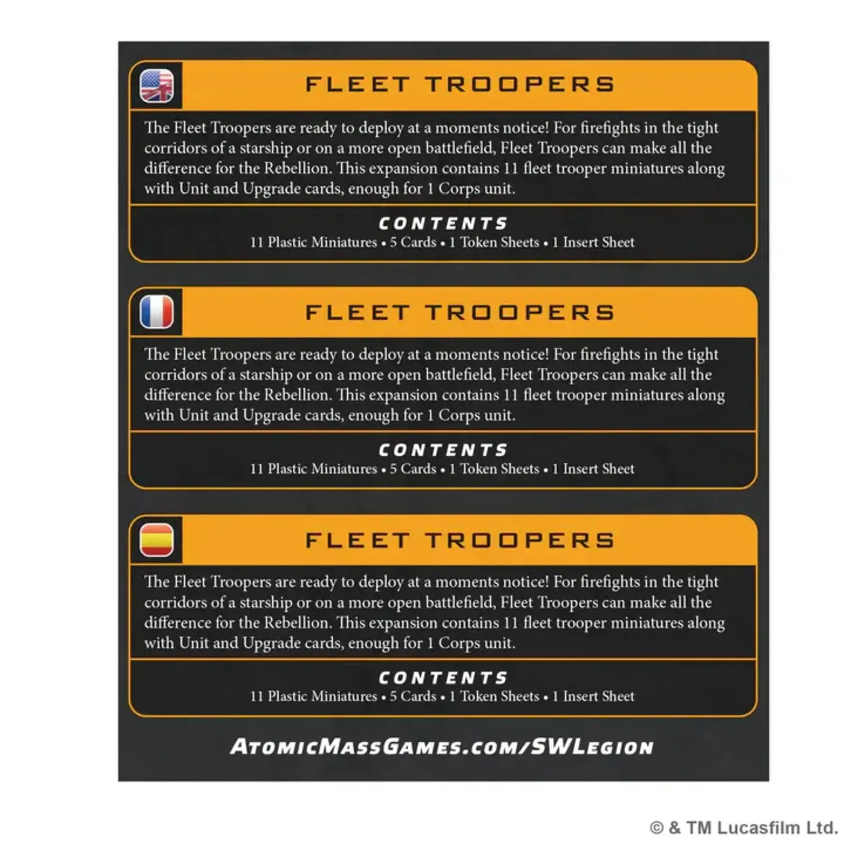 Fleet Troopers - Star Wars: Legion (ML) pre-order (May 15 Launch)