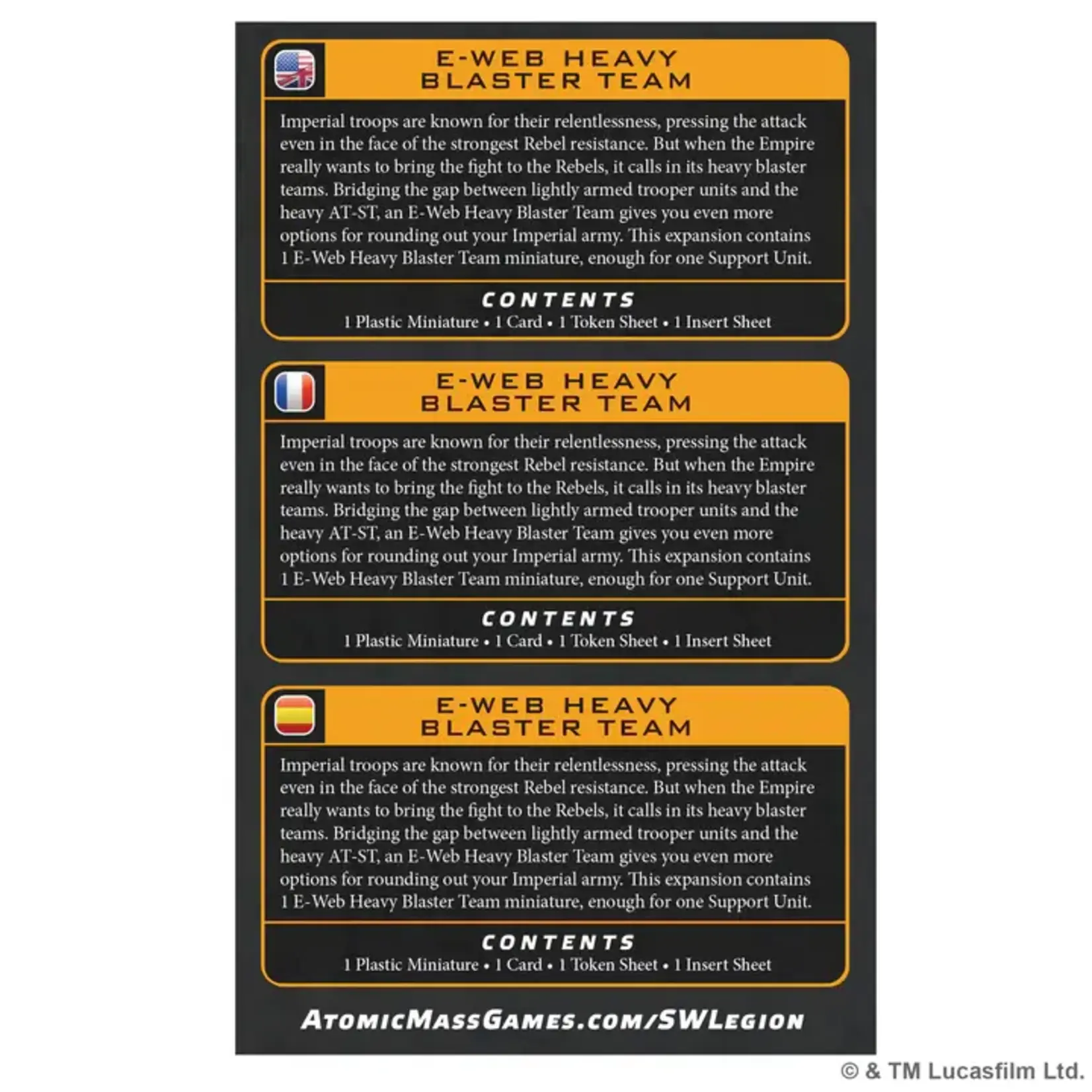 E-Web Heavy Blaster Team - Star Wars: Legion (ML) pre-order (May 15 launch)