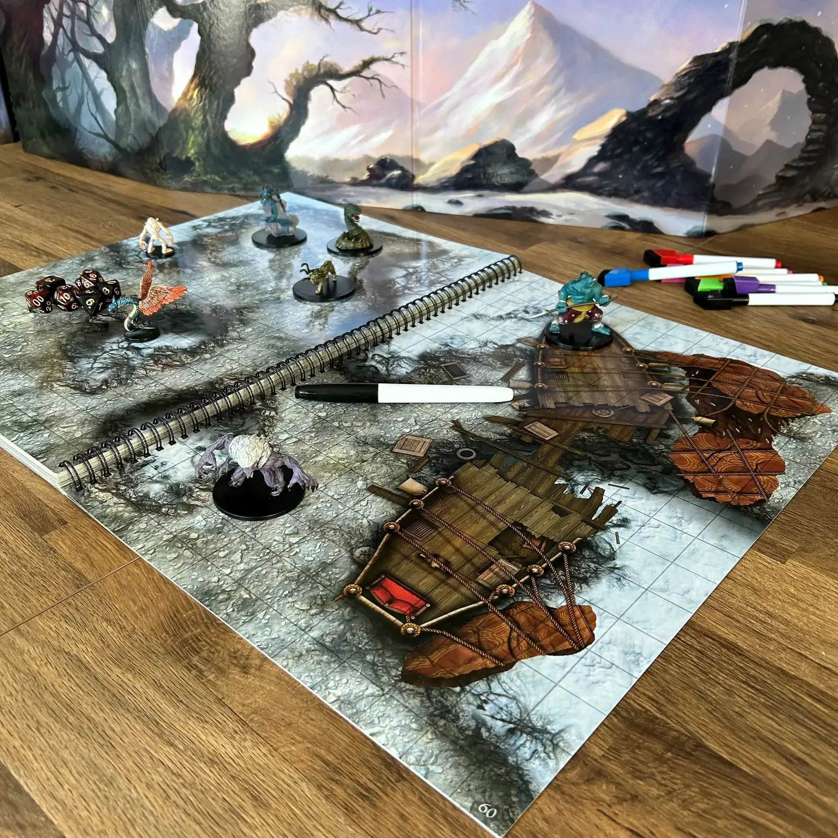 Giant Book of Battle Mats: Wild Wrecks & Ruins (17" x 12")