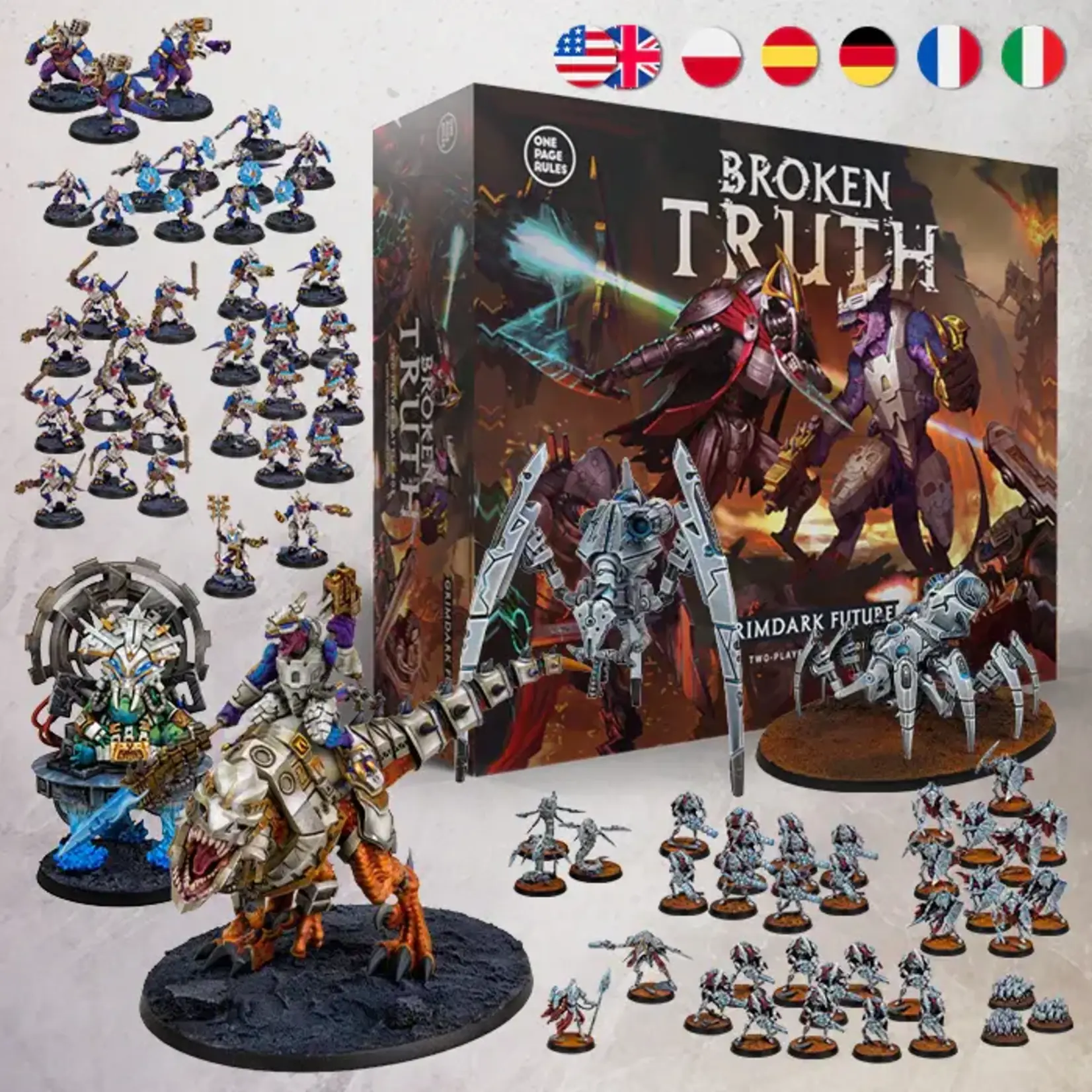One Page Rules Broken Truth Grimdark Future Two-Player Battle Box - One Page Rules (ML)
