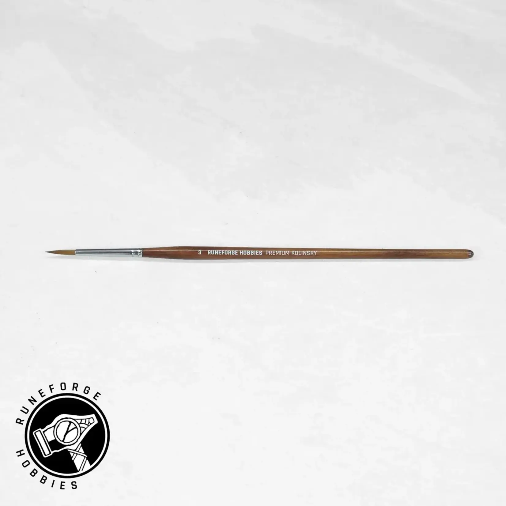 Runeforge Hobbies Size 3 Premium Kolinsky brush - Runeforge Hobbies