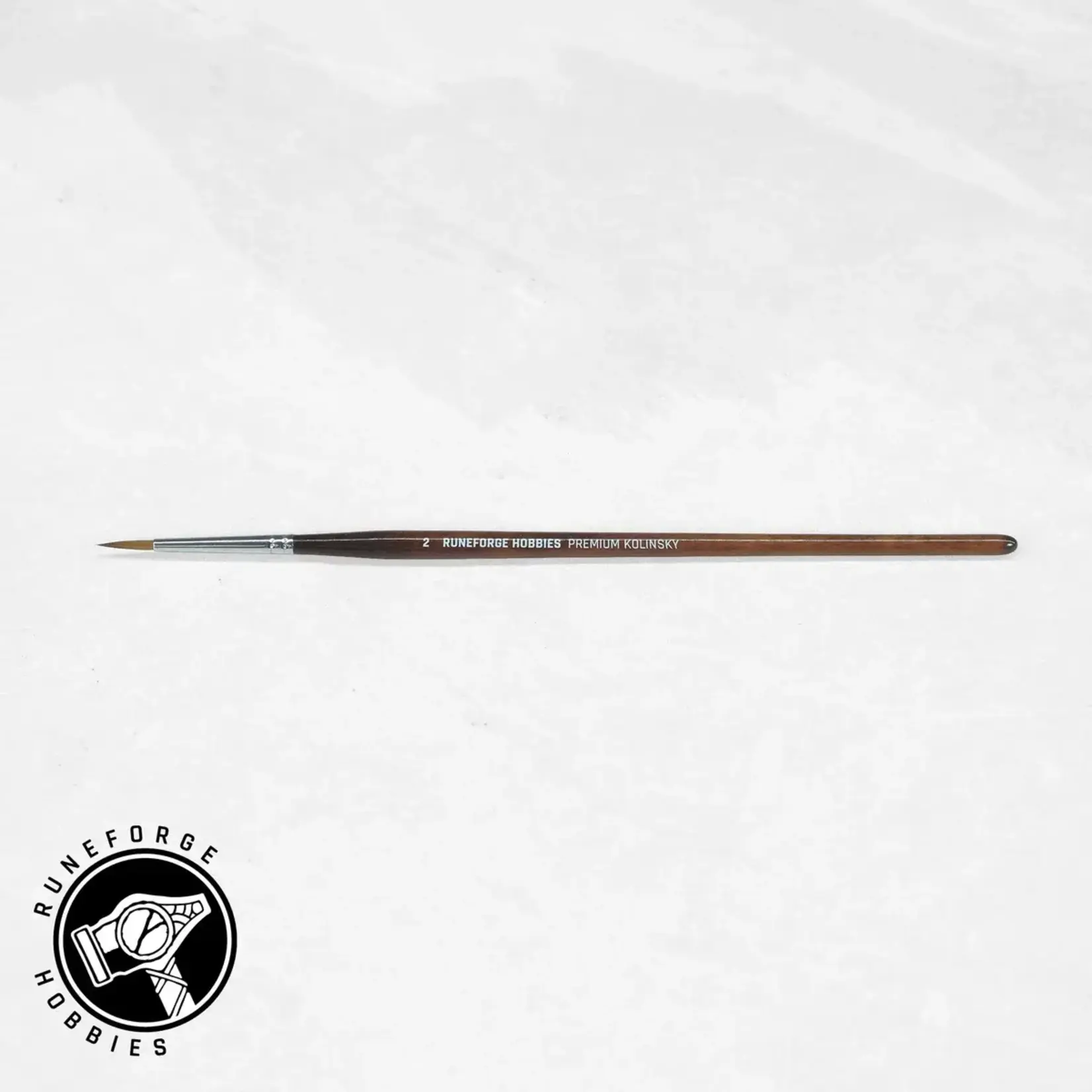 Runeforge Hobbies Pinceau taille 2 en martre Kolinsky premium de Runeforge Hobbies