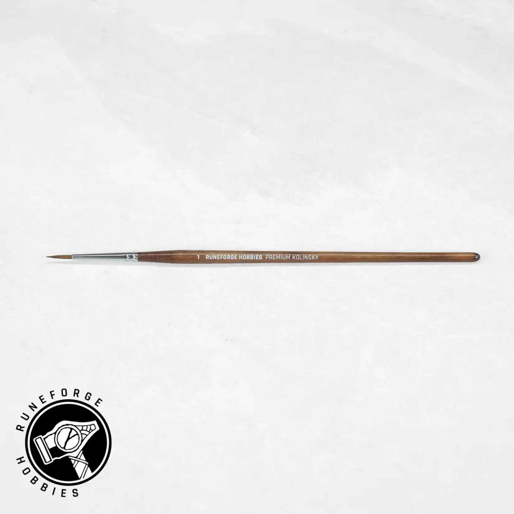 Runeforge Hobbies Pinceau taille 1 en martre Kolinsky premium de Runeforge Hobbies