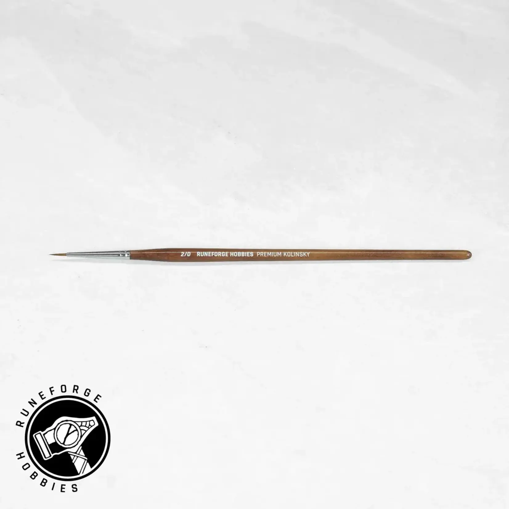 Runeforge Hobbies Pinceau taille 2/0 en martre Kolinsky premium de Runeforge Hobbies