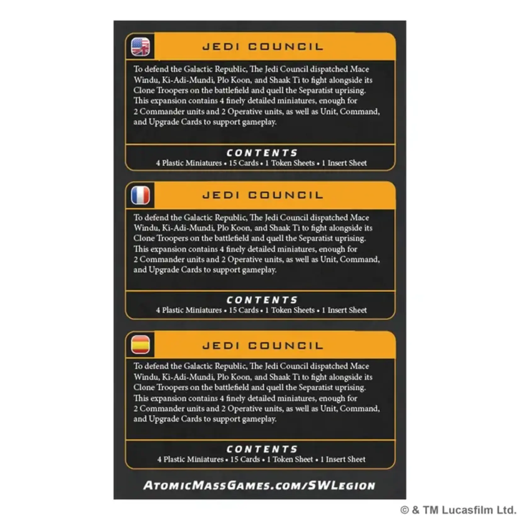 Jedi Council - Star Wars: Legion (ML)