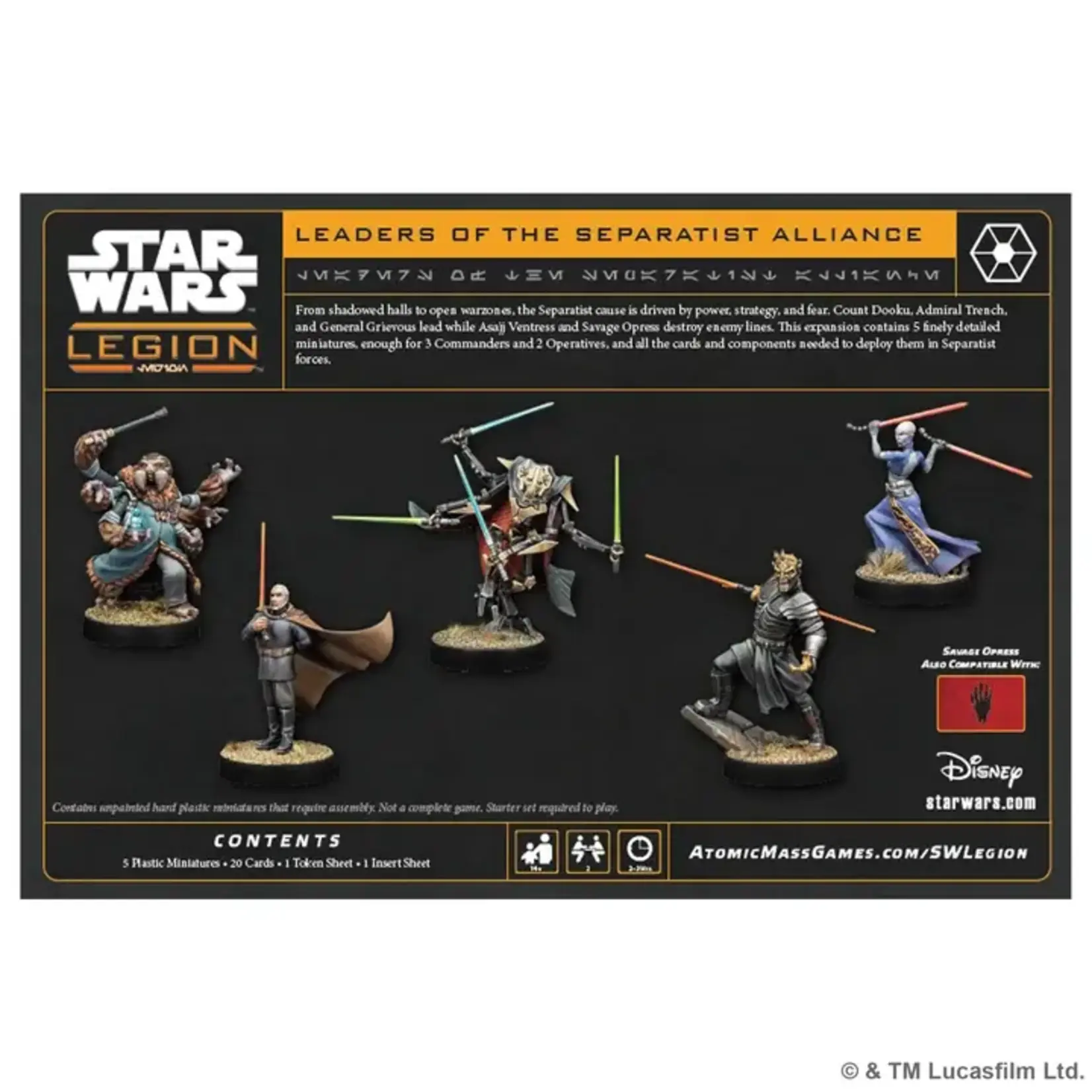 Leaders of the Separatist Alliance - Star Wars: Legion (ML)